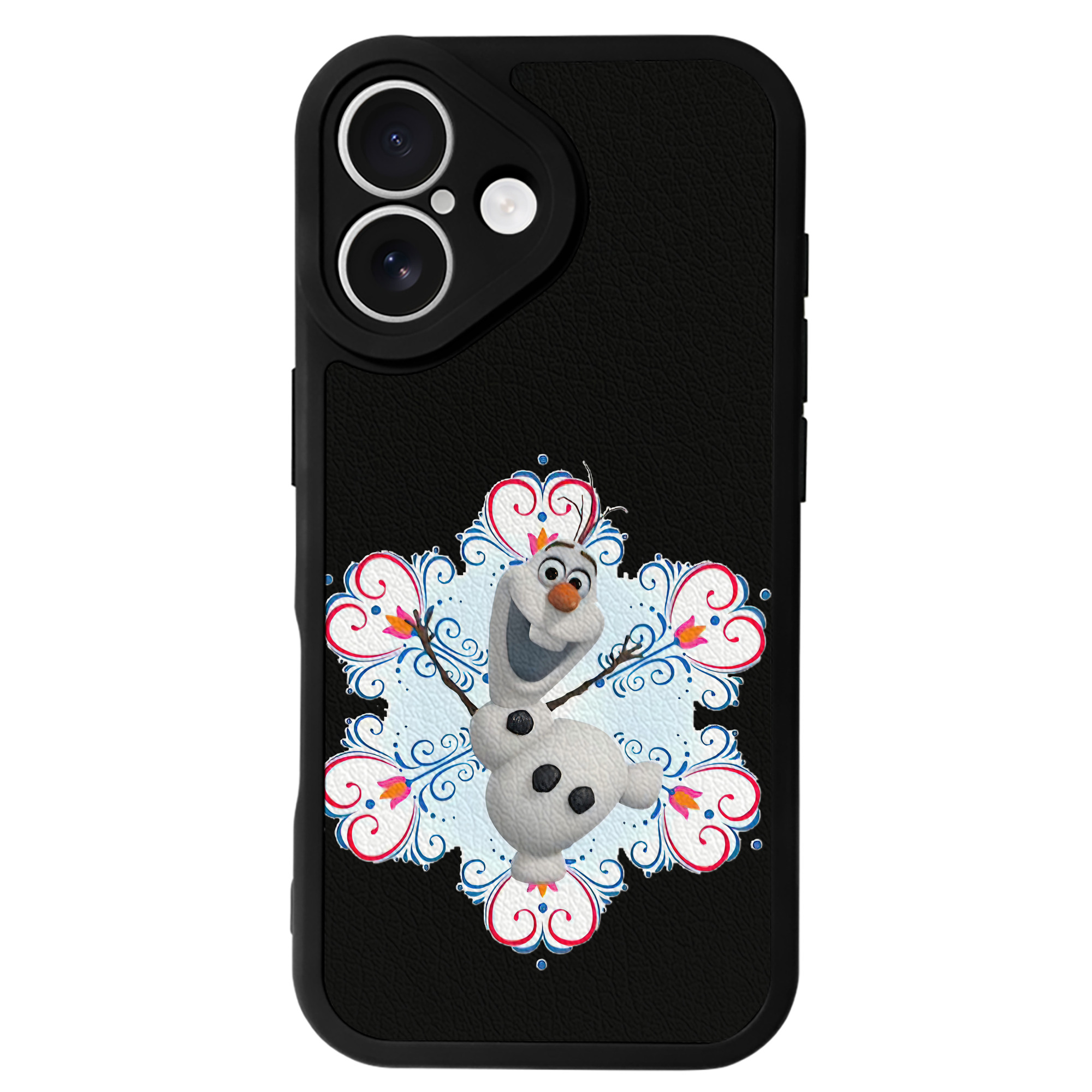 （画像用） アナと雪の女王 アンナ エルサ Frozen Anna Elsa 【iPhone 16シリーズ対応】シリコンスマホケース（レザー調） 材質：シリコン